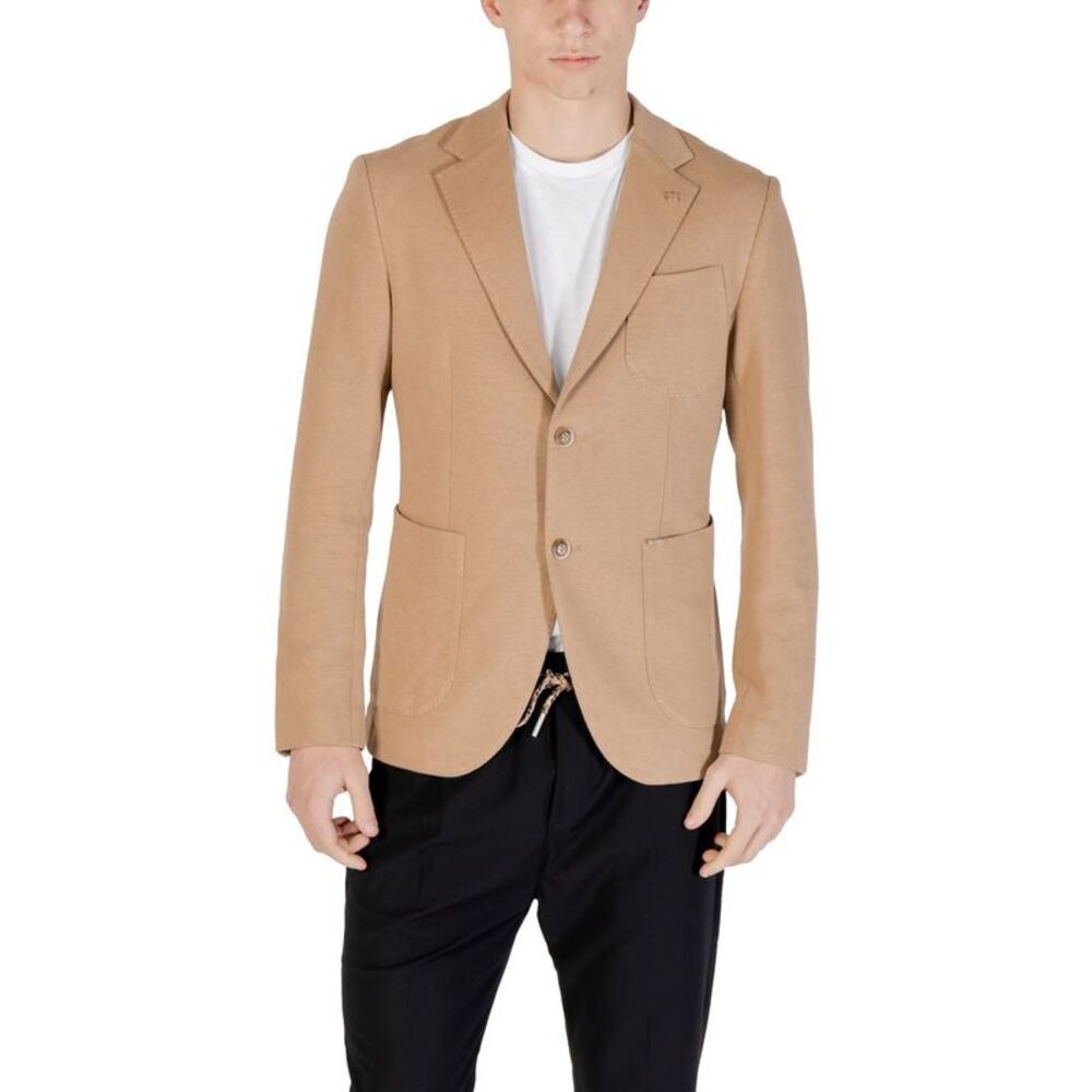 Gianni Lupo Beige Cotton Men's Blazer